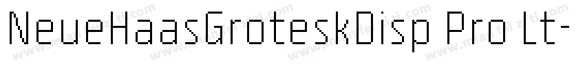 NeueHaasGroteskDisp Pro Lt字体转换